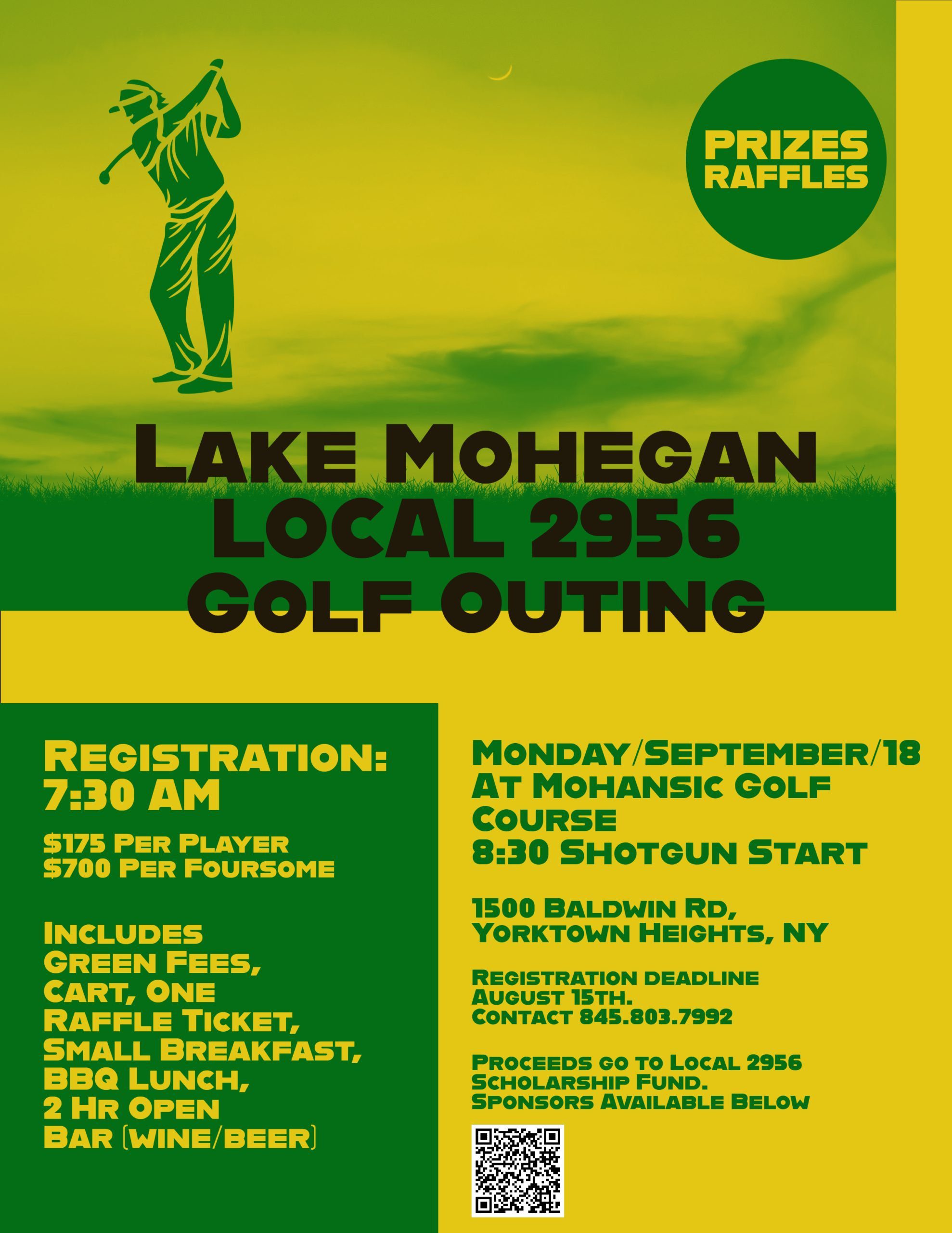 1st Annual Local 2956 Golf Outing Flyer