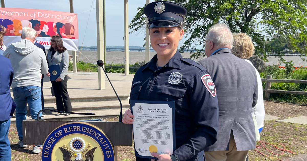 Firefighter Alison Lisella Receives Women of Distinction Award 2023