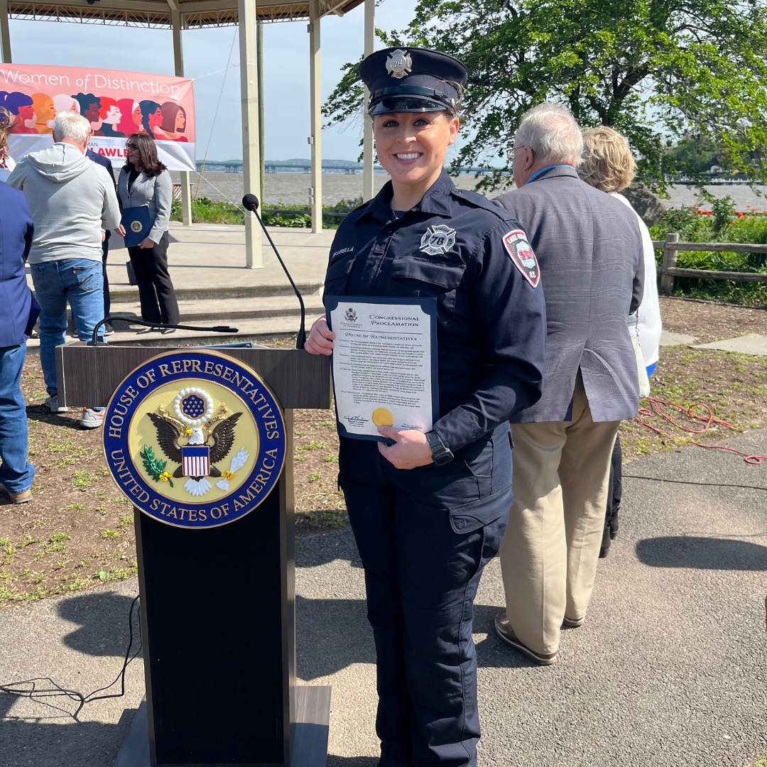 Firefighter Alison Lisella Receives Women of Distinction Award